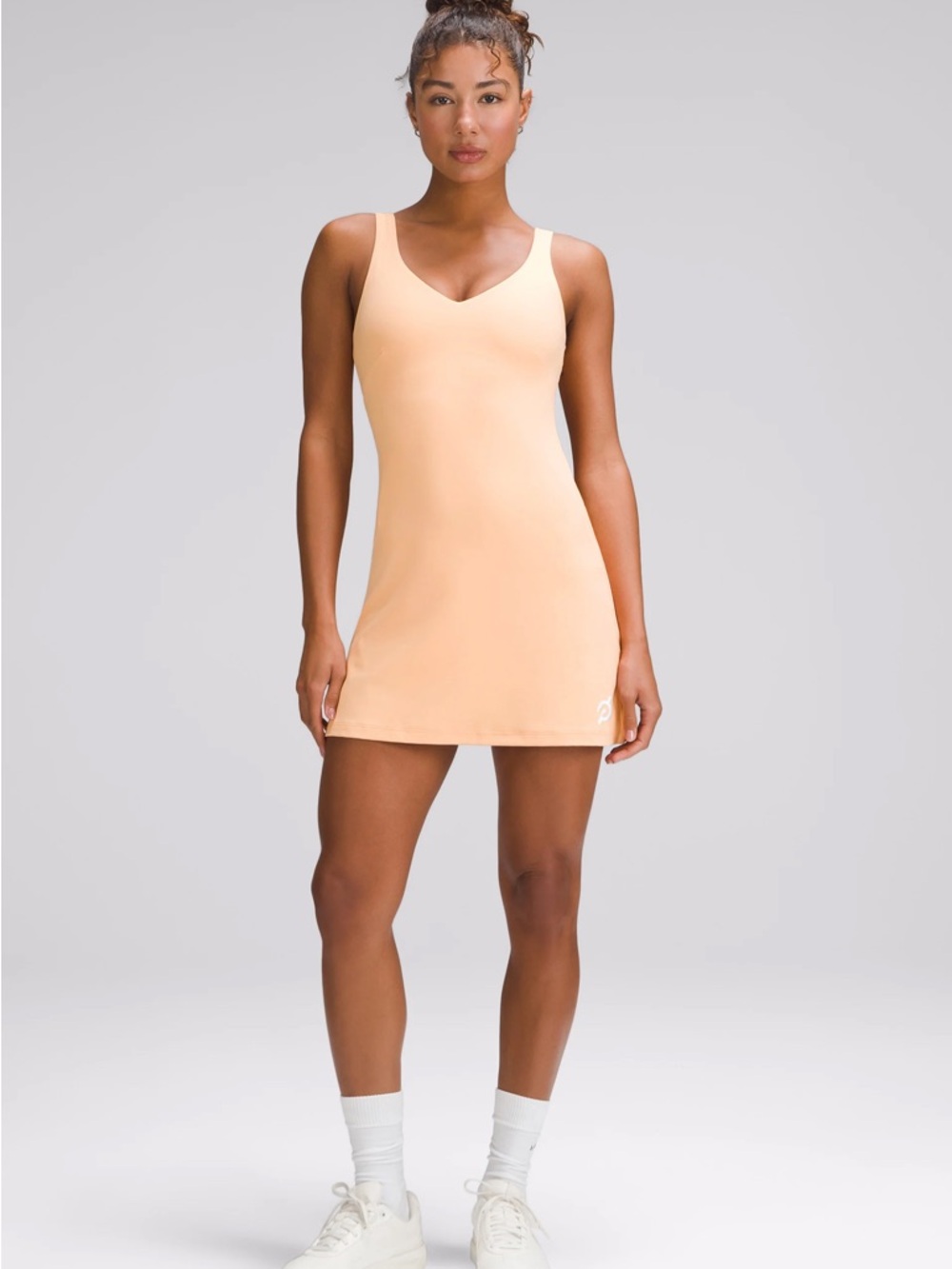 Peloton Lululemon Apricot pink peach sold out Align dress 4 NWT